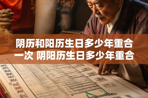 阴历和阳历生日多少年重合一次 阴阳历生日多少年重合一次