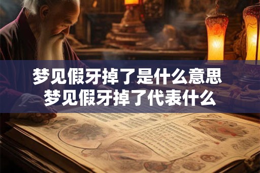 梦见假牙掉了是什么意思 梦见假牙掉了代表什么 梦见假牙掉了是什么意思 梦见假牙掉了代表什么
