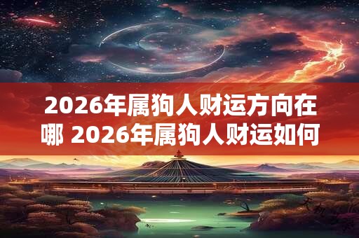 2026年属狗人财运方向在哪 2026年属狗人财运如何 2026年属狗人财运方向在哪 2026年属狗人财运如何