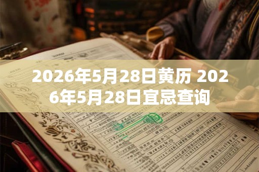 2026年5月28日黄历 2026年5月28日宜忌查询