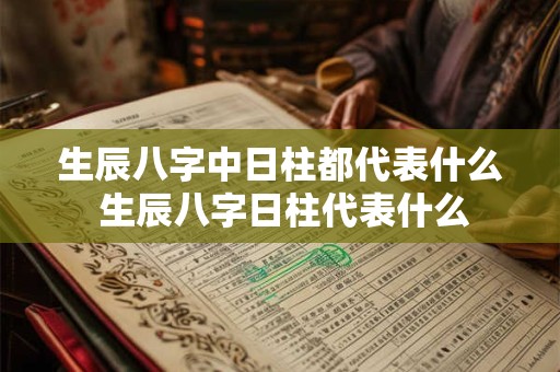 生辰八字中日柱都代表什么 生辰八字日柱代表什么