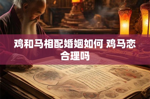 鸡和马相配婚姻如何 鸡马恋合理吗