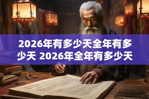 2026年有多少天全年有多少天 2026年全年有多少天