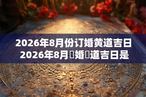 2026年8月份订婚黄道吉日 2026年8月訂婚黃道吉日是哪天