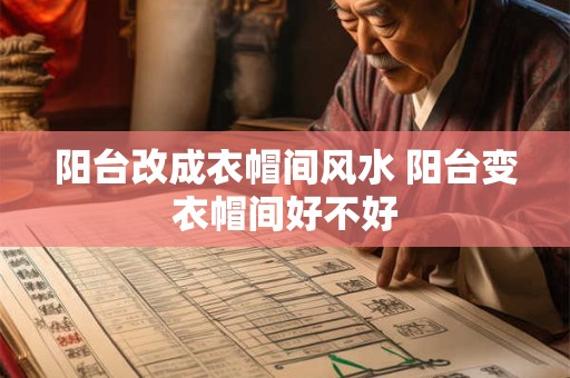 阳台改成衣帽间风水 阳台变衣帽间好不好