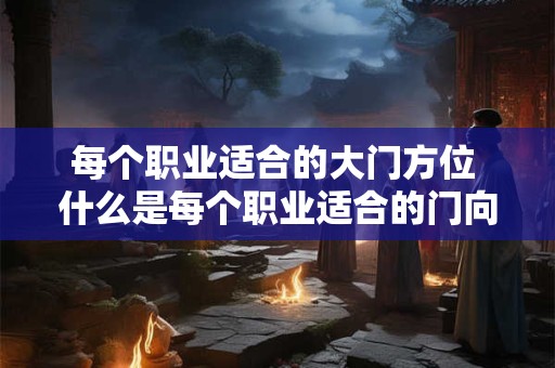 每个职业适合的大门方位 什么是每个职业适合的门向朝向 每个职业适合的大门方位 什么是每个职业适合的门向朝向