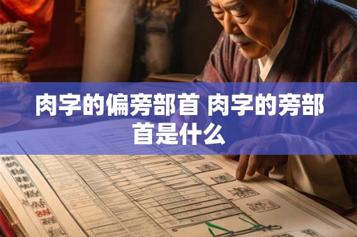 肉字的偏旁部首 肉字的旁部首是什么