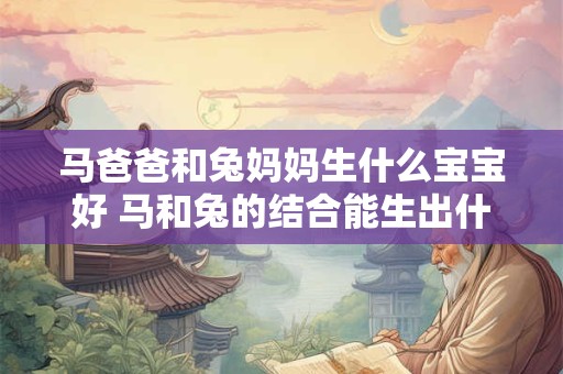 马爸爸和兔妈妈生什么宝宝好 马和兔的结合能生出什么宝宝