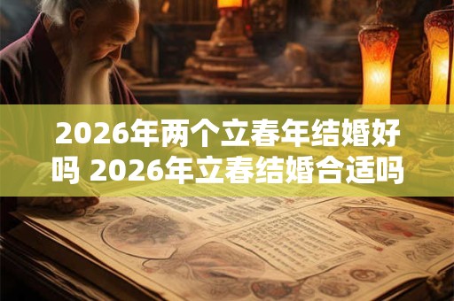2026年两个立春年结婚好吗 2026年立春结婚合适吗