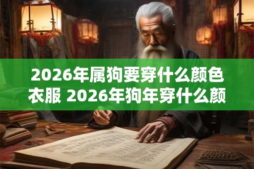 2026年属狗要穿什么颜色衣服 2026年狗年穿什么颜色