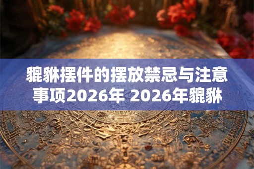 貔貅摆件的摆放禁忌与注意事项2026年 2026年貔貅摆件应注意哪些摆放禁忌 貔貅摆件的摆放禁忌与注意事项2026年 2026年貔貅摆件应注意哪些摆放禁忌