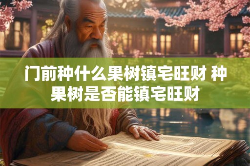 门前种什么果树镇宅旺财 种果树是否能镇宅旺财 门前种什么果树镇宅旺财 种果树是否能镇宅旺财