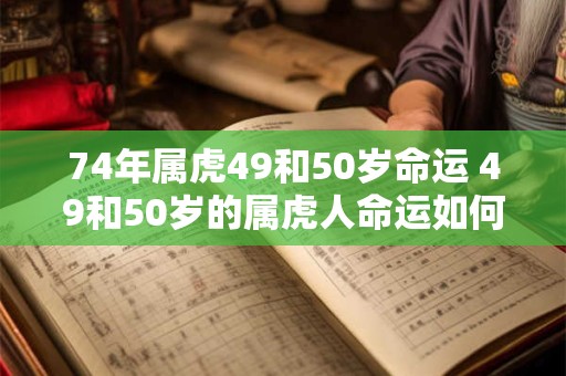 74年属虎49和50岁命运 49和50岁的属虎人命运如何