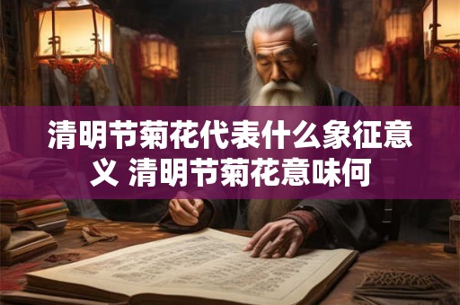 清明节菊花代表什么象征意义 清明节菊花意味何 清明节菊花代表什么象征意义 清明节菊花意味何