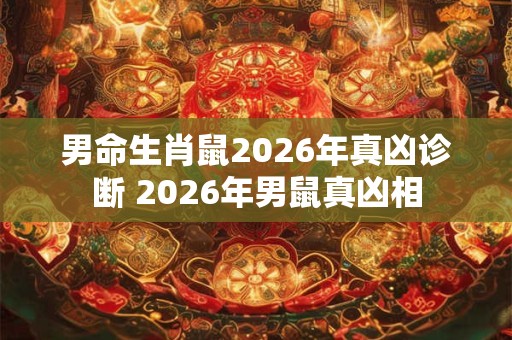 男命生肖鼠2026年真凶诊断 2026年男鼠真凶相