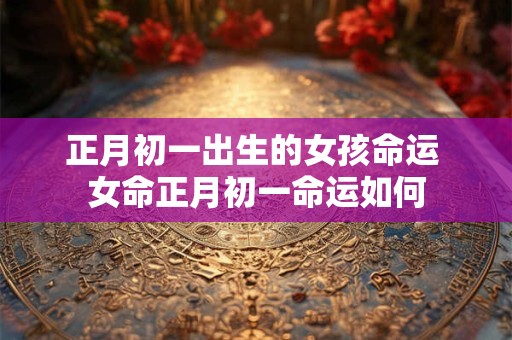正月初一出生的女孩命运 女命正月初一命运如何