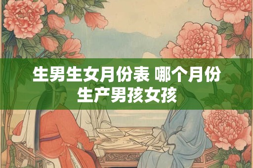 生男生女月份表 哪个月份生产男孩女孩