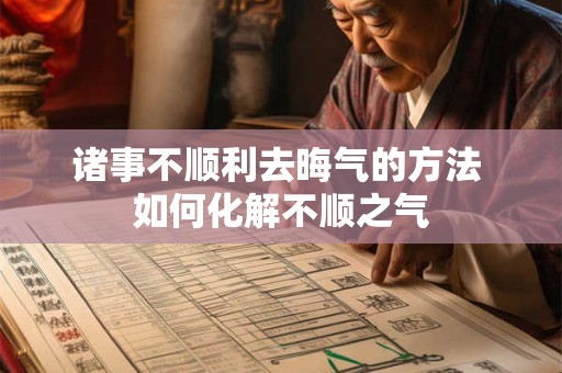 诸事不顺利去晦气的方法 如何化解不顺之气