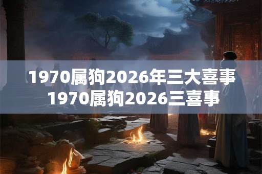 1970属狗2026年三大喜事 1970属狗2026三喜事