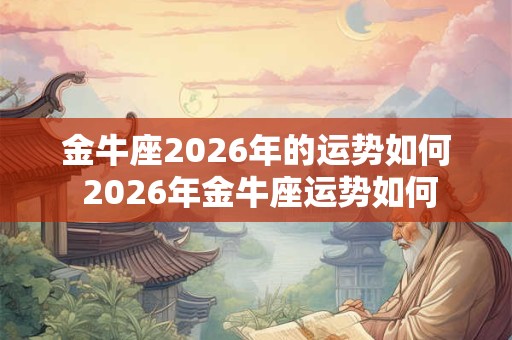 金牛座2026年的运势如何 2026年金牛座运势如何