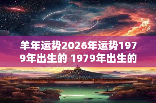 羊年运势2026年运势1979年出生的 1979年出生的羊年命运如何