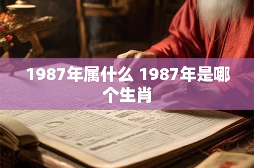 1987年属什么 1987年是哪个生肖