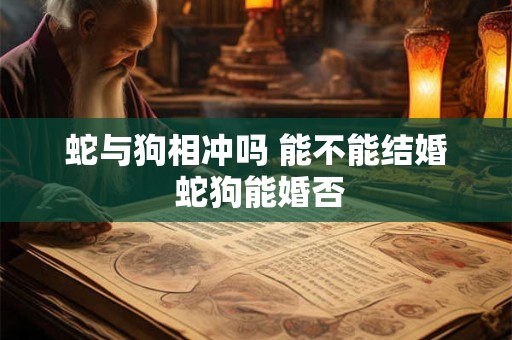 蛇与狗相冲吗 能不能结婚 蛇狗能婚否