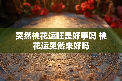 突然桃花运旺是好事吗 桃花运突然来好吗