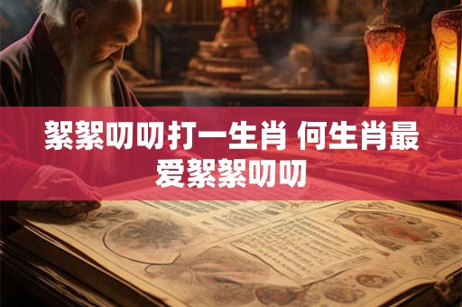 絮絮叨叨打一生肖 何生肖最爱絮絮叨叨