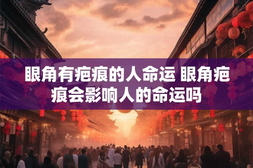 眼角有疤痕的人命运 眼角疤痕会影响人的命运吗