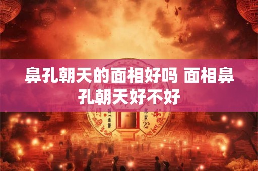 鼻孔朝天的面相好吗 面相鼻孔朝天好不好