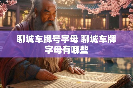 聊城车牌号字母 聊城车牌字母有哪些