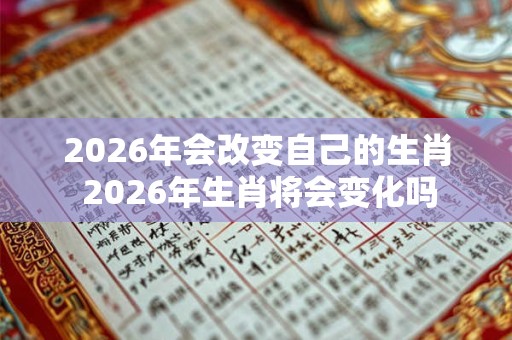 2026年会改变自己的生肖 2026年生肖将会变化吗 2026年会改变自己的生肖 2026年生肖将会变化吗