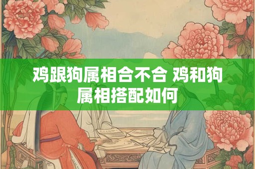 鸡跟狗属相合不合 鸡和狗属相搭配如何
