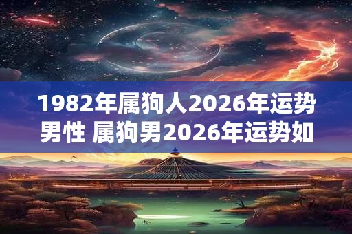 1982年属狗人2026年运势男性 属狗男2026年运势如何