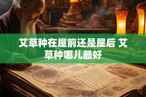 艾草种在屋前还是屋后 艾草种哪儿最好