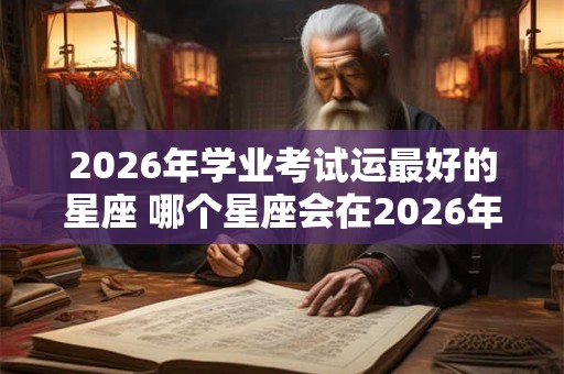 2026年学业考试运最好的星座 哪个星座会在2026年的学业考试中运气最好 2026年学业考试运最好的星座 哪个星座会在2026年的学业考试中运气最好