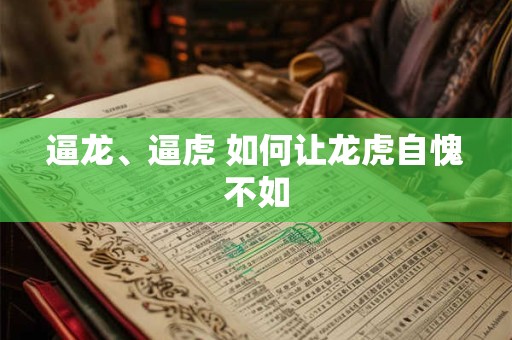 逼龙、逼虎 如何让龙虎自愧不如