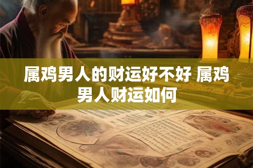 属鸡男人的财运好不好 属鸡男人财运如何