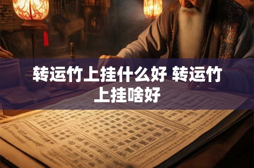 转运竹上挂什么好 转运竹上挂啥好