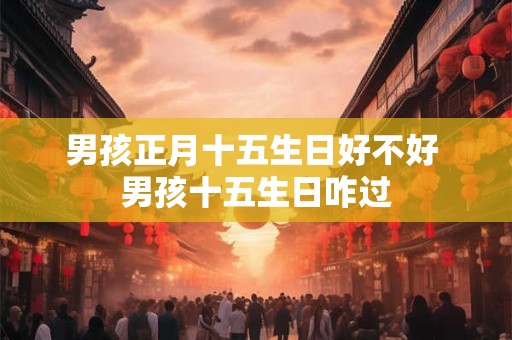 男孩正月十五生日好不好 男孩十五生日咋过