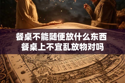 餐桌不能随便放什么东西 餐桌上不宜乱放物对吗