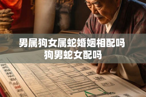 男属狗女属蛇婚姻相配吗 狗男蛇女配吗