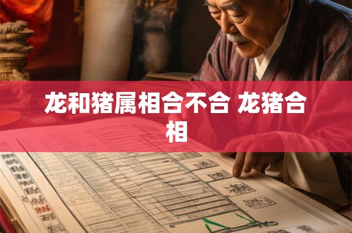 龙和猪属相合不合 龙猪合相