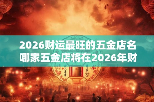 2026财运最旺的五金店名 哪家五金店将在2026年财运最旺