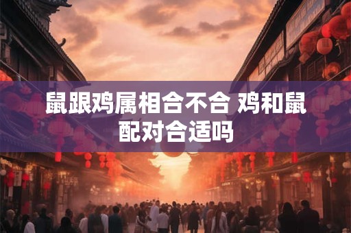 鼠跟鸡属相合不合 鸡和鼠配对合适吗