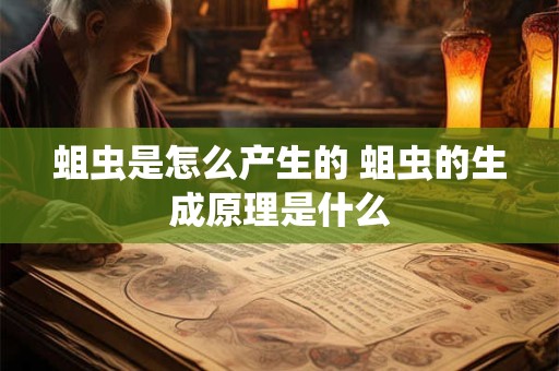 蛆虫是怎么产生的 蛆虫的生成原理是什么