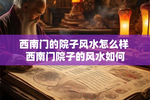 西南门的院子风水怎么样 西南门院子的风水如何