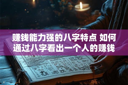 赚钱能力强的八字特点 如何通过八字看出一个人的赚钱能力 赚钱能力强的八字特点 如何通过八字看出一个人的赚钱能力