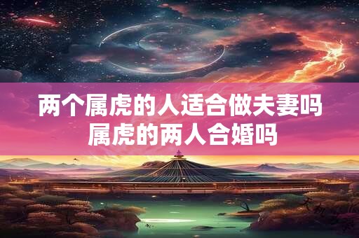 两个属虎的人适合做夫妻吗 属虎的两人合婚吗